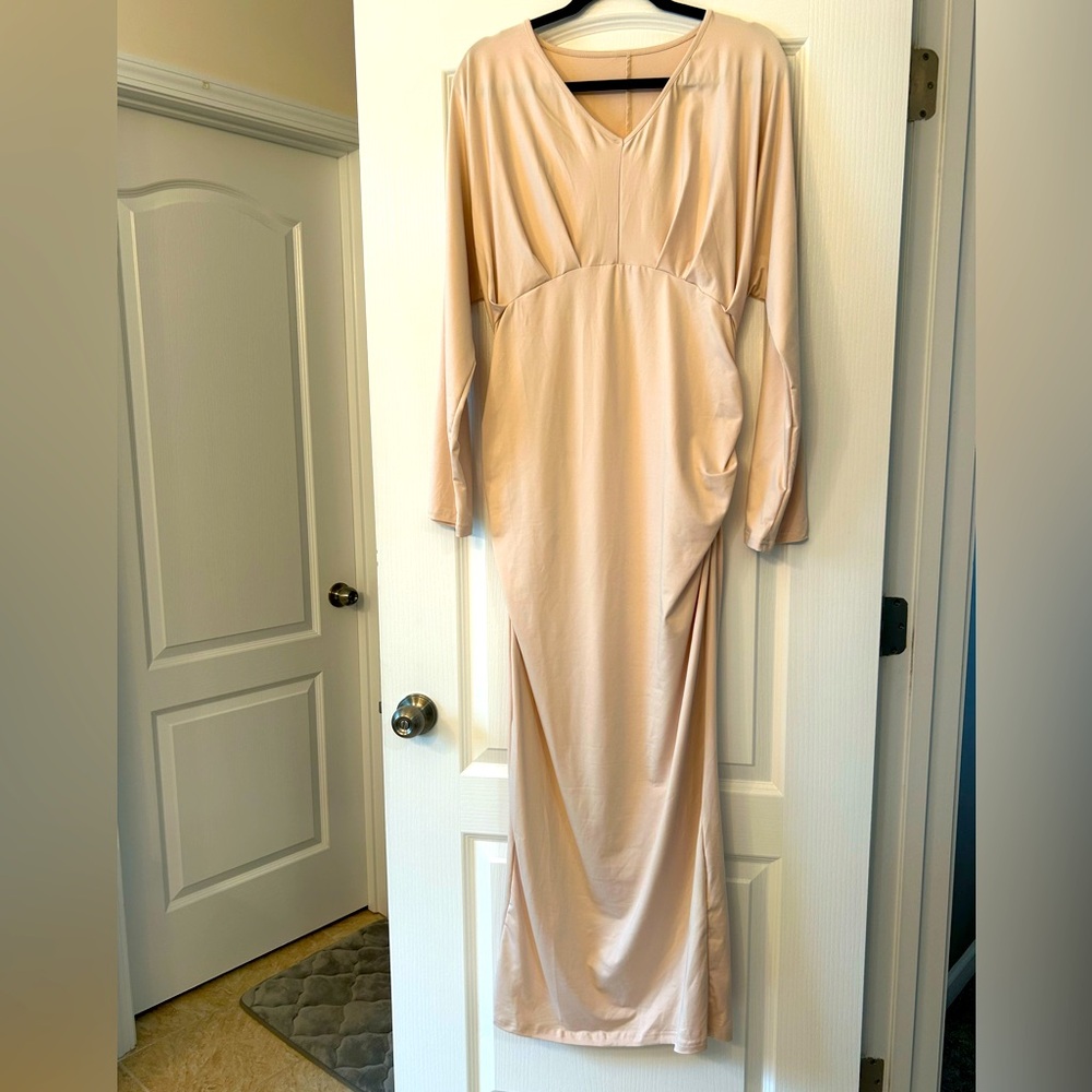 SHEIN long sleeve maternity dress